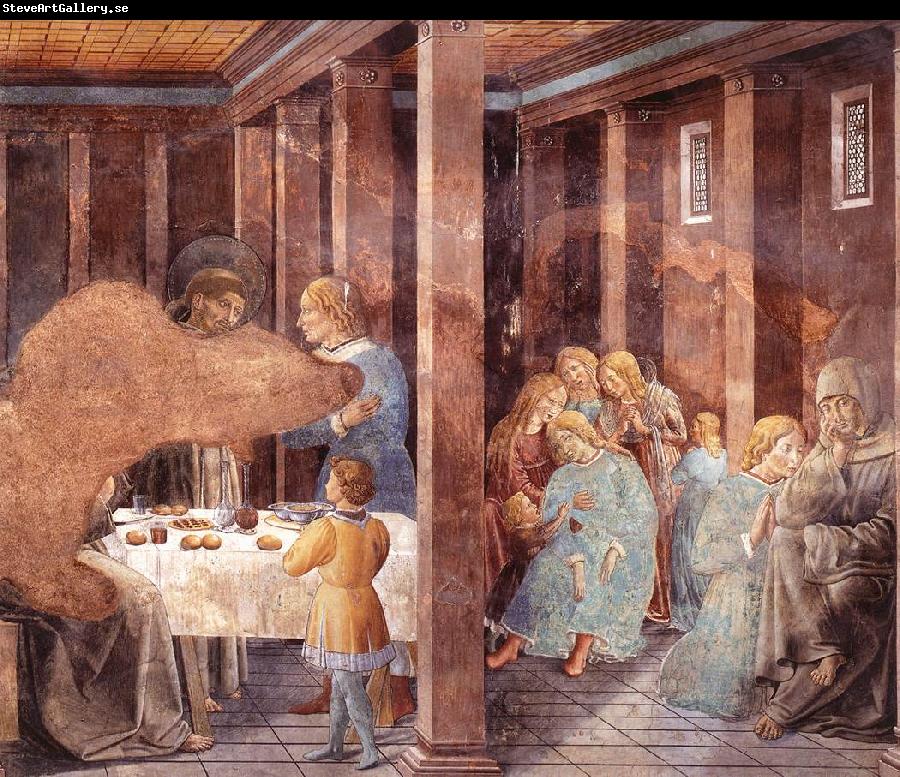GOZZOLI, Benozzo Scenes from the Life of St Francis (Scene 8, south wall) dh